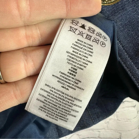 Michael Michael Kors cotton blend blazer size 0 gold toned details - Picture 4 of 11